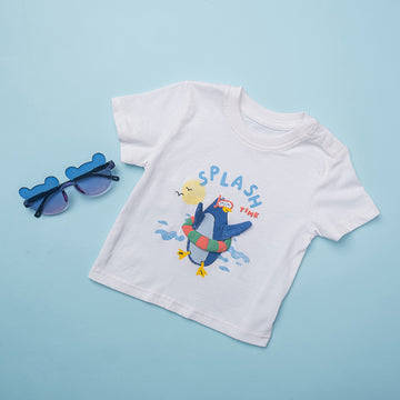 Splash Time Penguin Baby T-Shirt