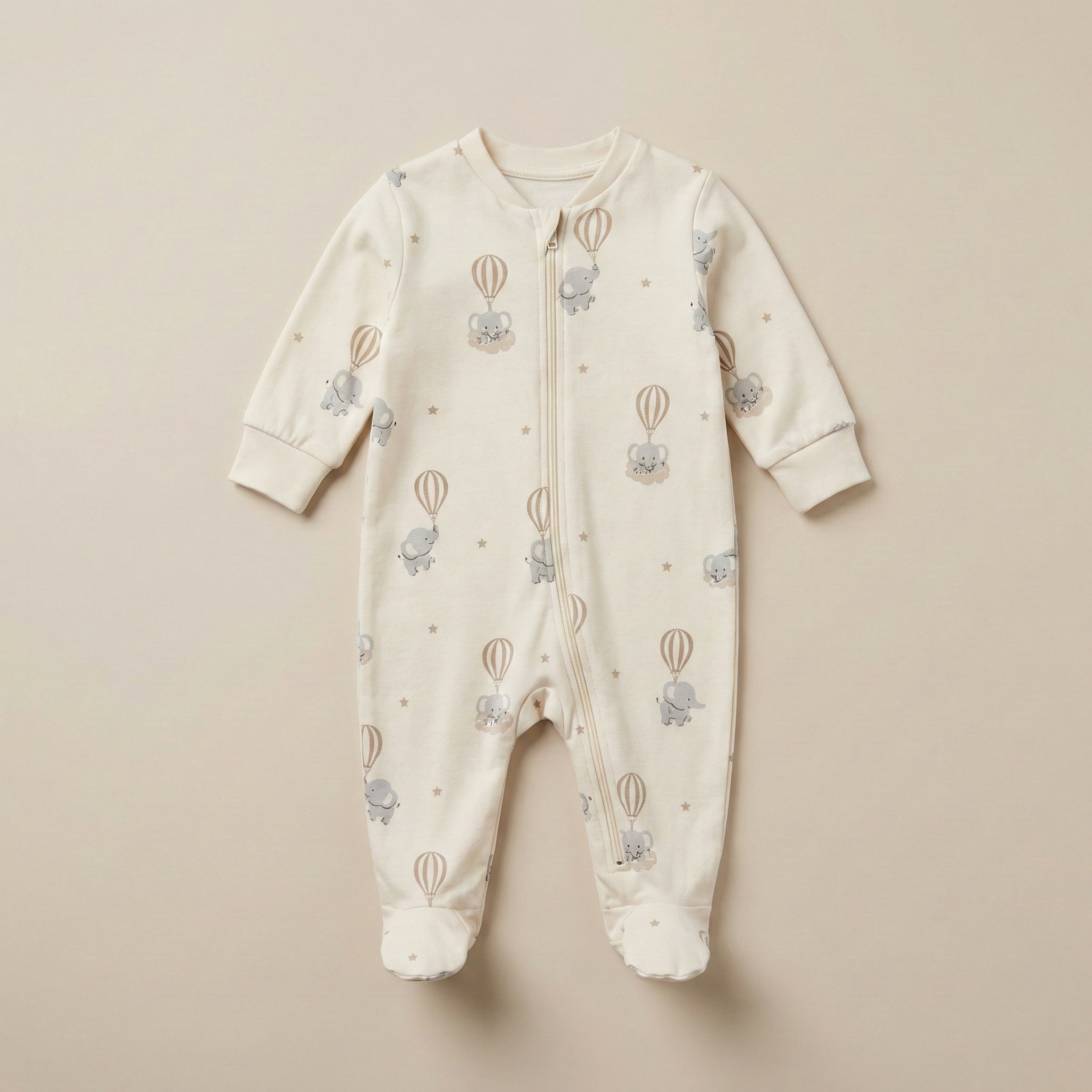 Dreamy Elephant Adventure Baby Romper