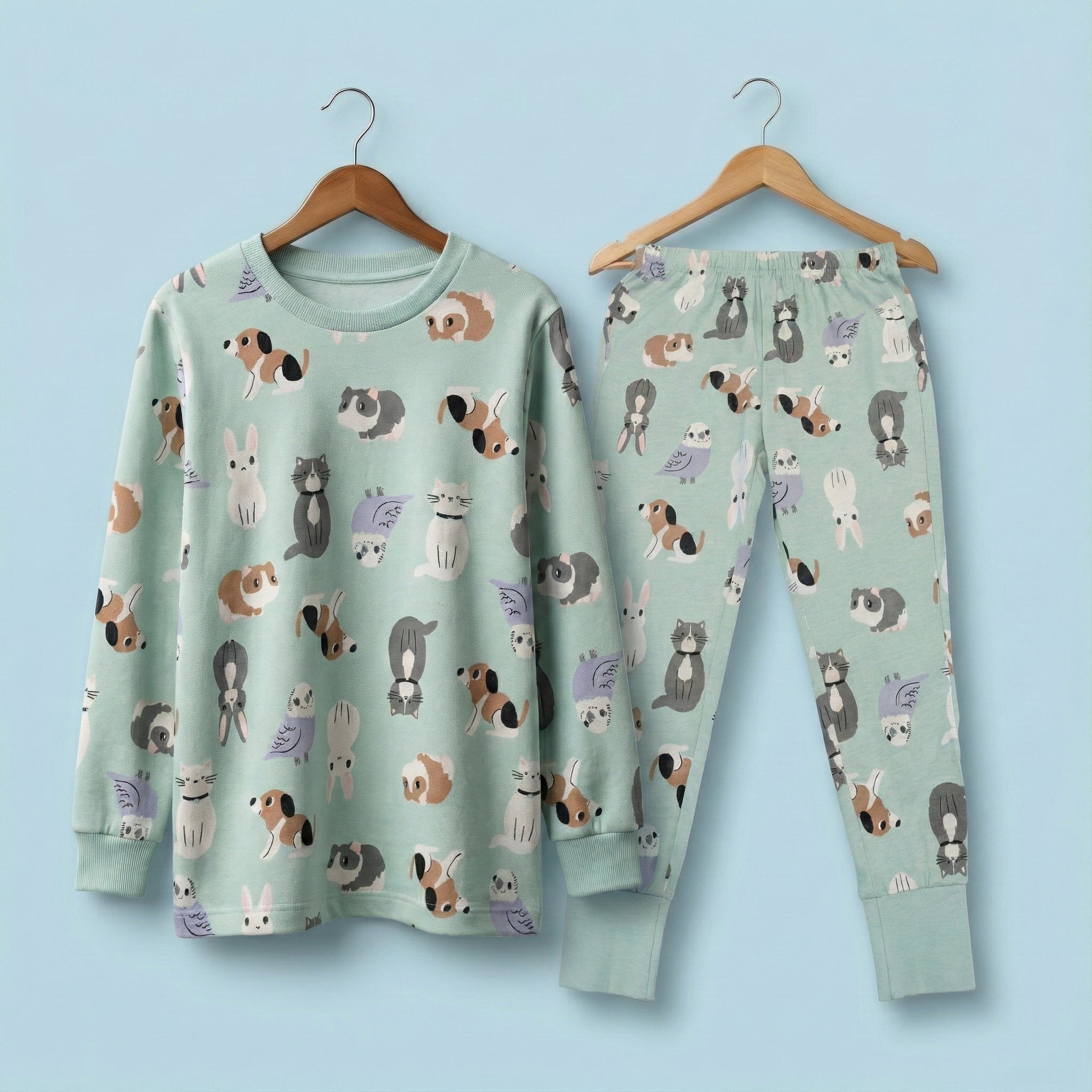 Kids’ Animal Print Pajama Set | Soft Cotton Sleepwear for Boys & Girls