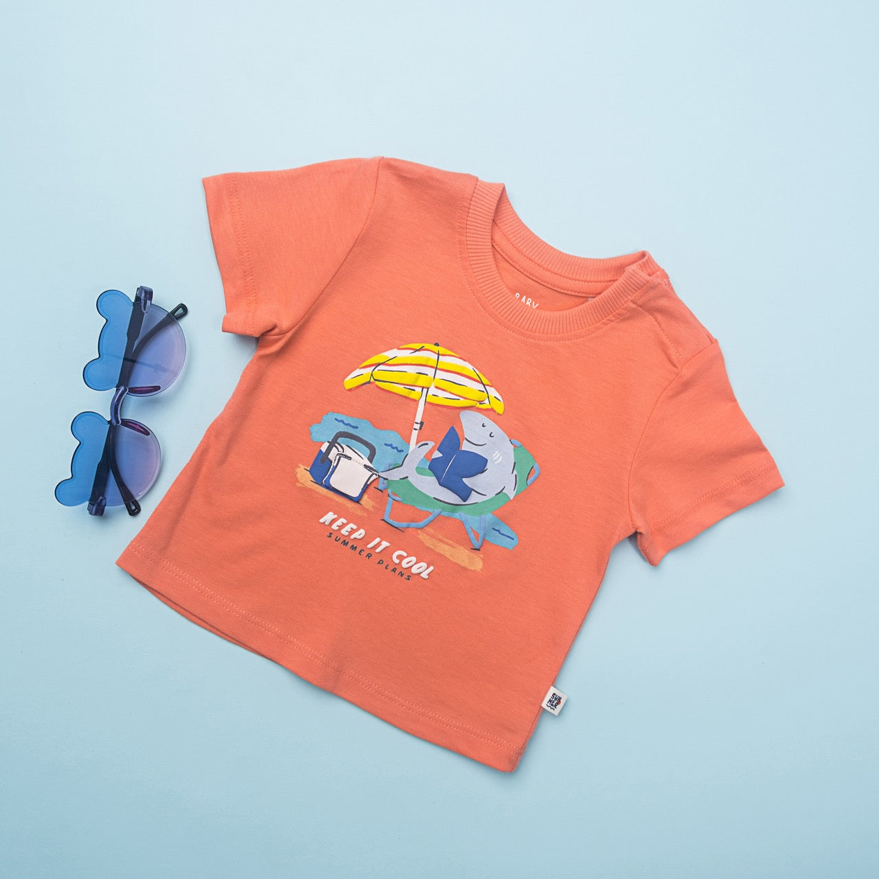 Keep It Cool Shark Beach Baby T-Shirt