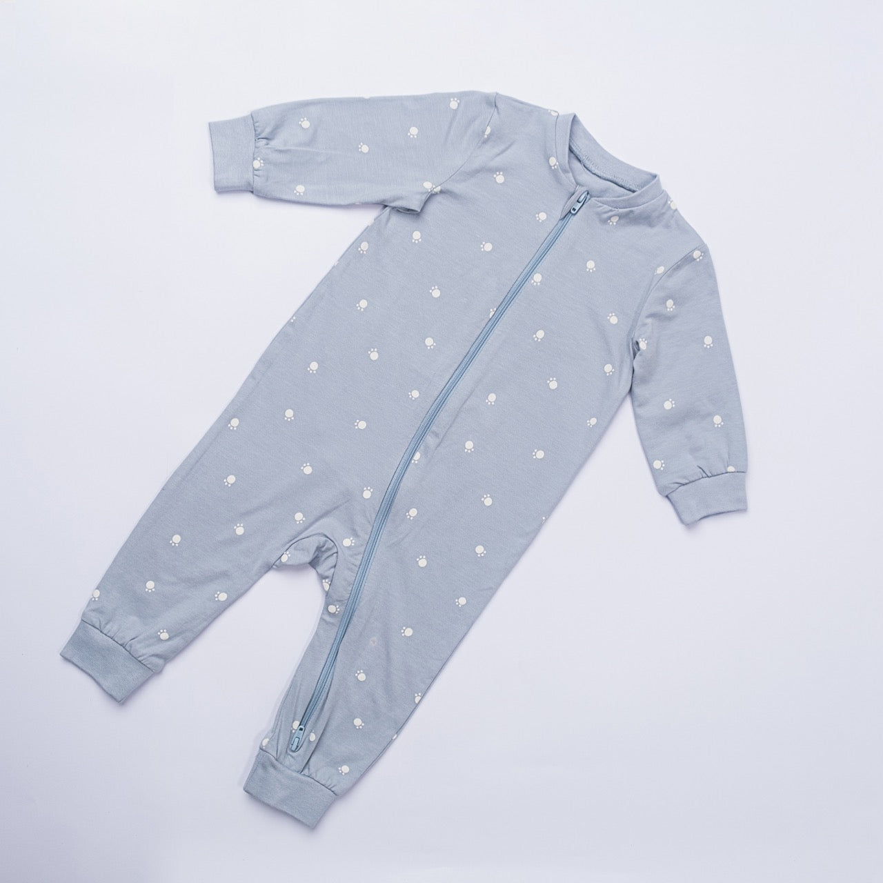 Cozy Bear Baby Romper – Sky Blue
