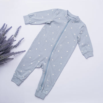 Cozy Bear Baby Romper – Sky Blue