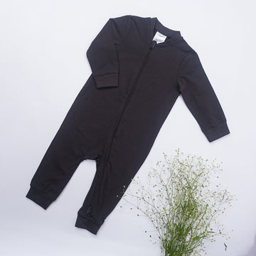 Mini Baby Boss Black Romper