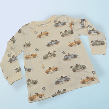 Boys Racing Print Full Sleeve T-Shirt