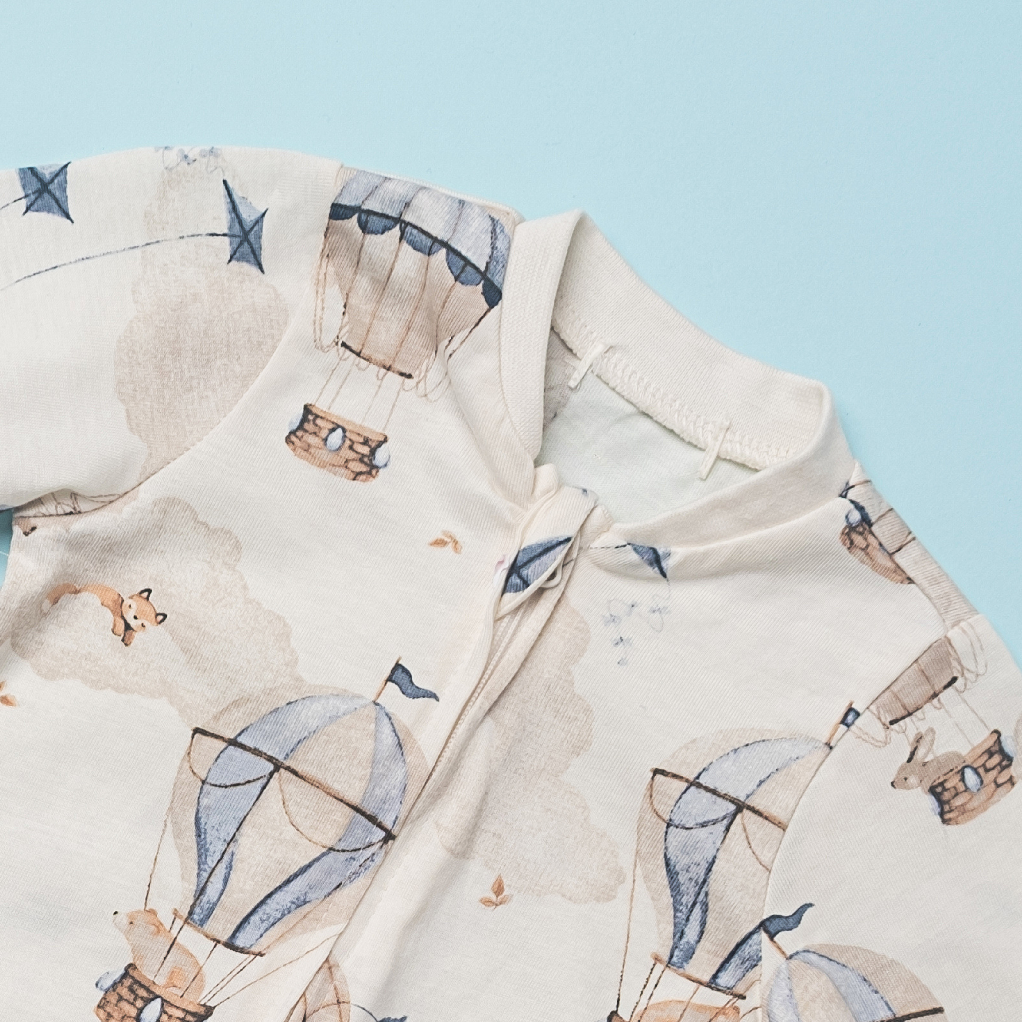 Dreamy Sky Balloon Printed Baby Romper
