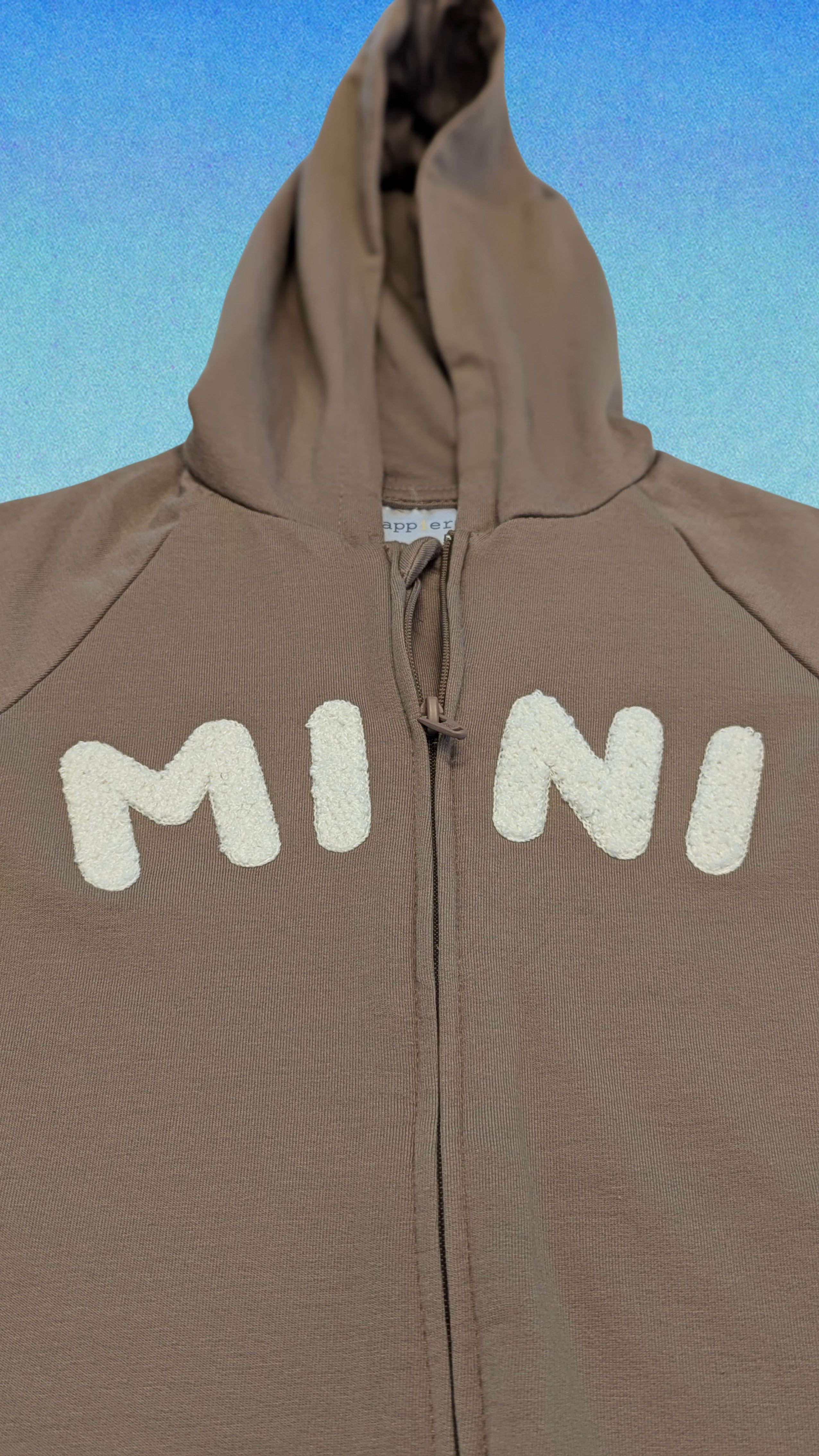 Cozy Cotton Mini Hooded Baby Jumpsuit – Brown